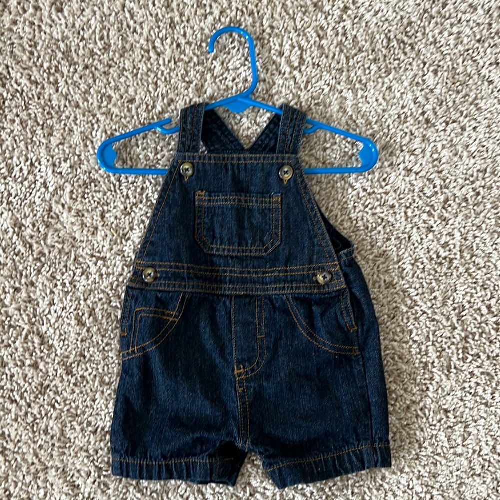 Overall shorts, baby boy 3m